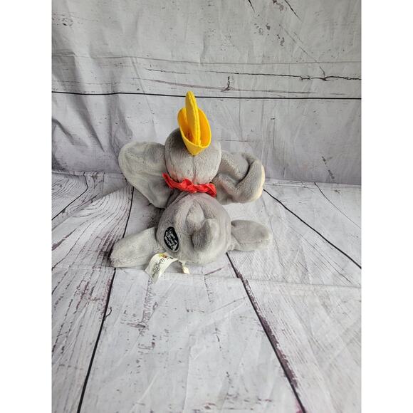 Walt Disney World Dumbo the Flying Elephant Stuffed Animal Plush w/ Feather 8in - Picture 6 of 9